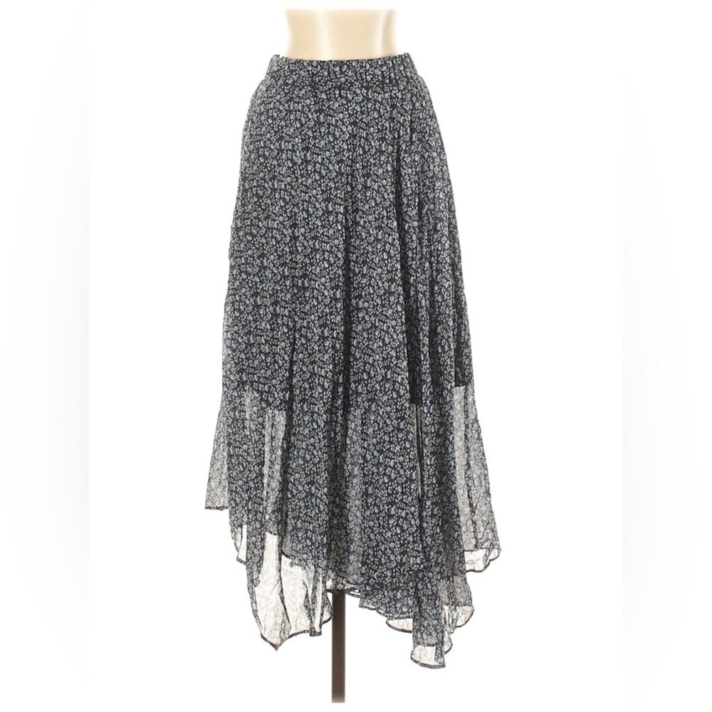 H&M Flowy Asymmetrical Floral Skirt
